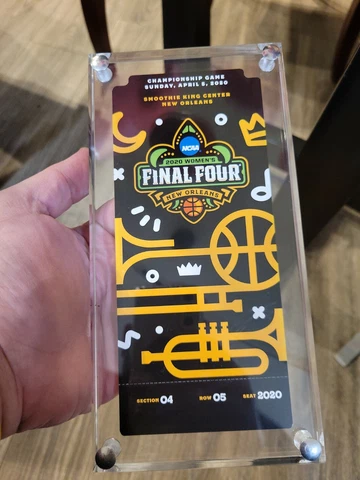 2020 Final Four Womens Ticket New Orleans Booker Final NCAA Game Cover