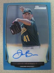 Josh Bowman 2013 Bowman Prospects autógrafo azul #270/500 Oakland Athletics - Imagen 1 de 2