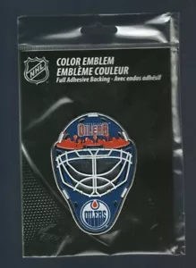 Edmonton Oilers NHL Goalie Mask Auto Decal Emblem - Bild 1 von 2