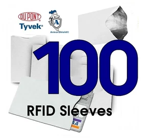 100 PACK - ArmorShield Your Identity - RFID 13.56 Blocking - 100% MADE IN USA - Picture 1 of 10