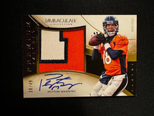 Peyton Manning 2015 Immaculate Auto Jersey Premium Game Used Patch Broncos 38/49