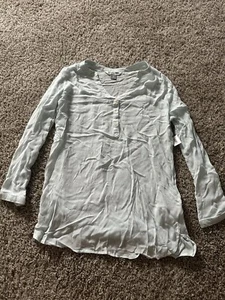 Old Navy Women’s The Tunic Long Sleeve Button up Light Wight Size XS Costal - Picture 1 of 9