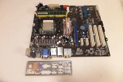 ASUS M3N78, REV.1.02G AM2+ AMD Motherboard +CPU ATHLON X2, RAM 1Gb, I/O SHIELD. - Image 1 of 4