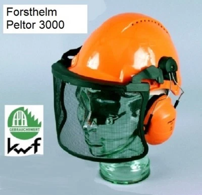 Forst Sicherheitshelm Forsthelm Peltor G3000 uvicator Gehörschutz H31 Visier V5 - Bild 1 von 4