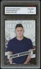 JASSON The Martian DOMINGUEZ 2020 LEAF PRIZED 1ST GRADED 10 ROOKIE CARD YANKEES