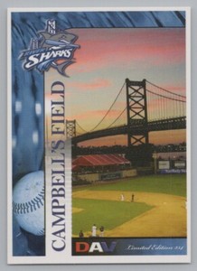 Campbell's Field 2007 DAV Camden Riversharks Atlantic League Baseball Card