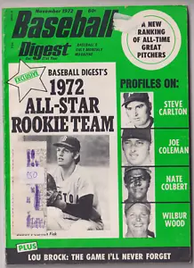 Baseball Digest November 1972 Fisk/Carlton/Coleman/Colbert/Wood Red Sox - Picture 1 of 2