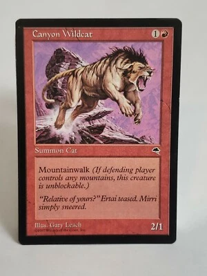 MTG Canyon Wildcat Tempest Regular Common Magic - Image 1 of 4