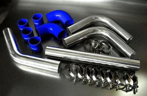 2.25" 57mm Aluminium Universal Pipe Kit Engine Cooling Upgrate Car Parts modifie - Picture 1 of 3