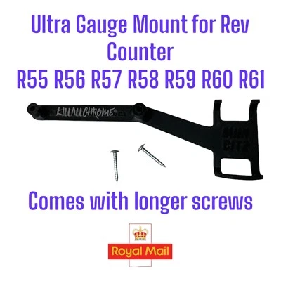 KILLALLCHROME MINIBitz Mini One Cooper S JCW R55 R56 R57 R58 R59 Ultra Gauge Mount GEN2 RHD