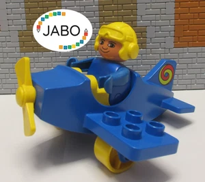 ( Q14/60 ) Lego Duplo kleines Flugzeug mit Pilot - Bild 1 von 2