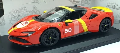 Burago 1/18 Scale Diecast 18-16021 - Ferrari SF90 Stradale Assetto Fiorano #50 - Image 1 of 4