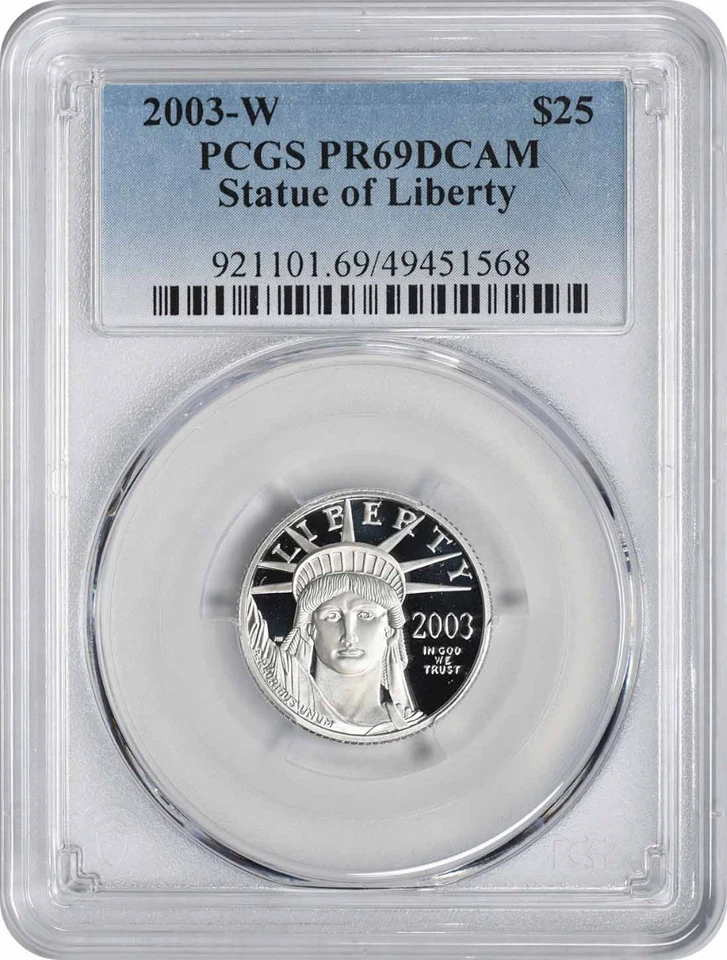 2003-W $25 American Platinum Eagle PR69DCAM PCGS - Image 1 of 2