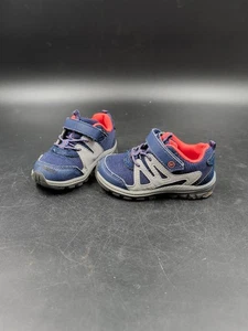 Scarpe Artin Stride Rite Little Boy, blu/arancione, chiusura con gancio e passante, taglia 7 - Foto 1 di 10