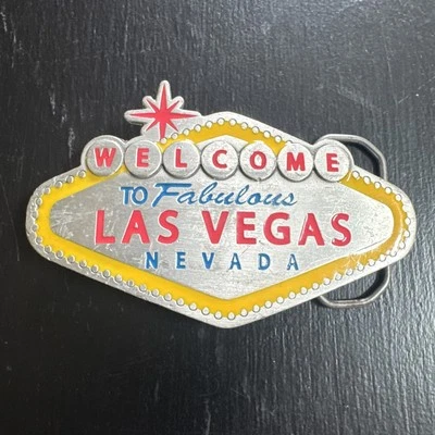 Great American products 2003 pewter Las Vegas sign belt buckle - Image 1 of 4