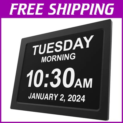 Custom Alarms Dementia Clock for Elderly, 12-Inch Screen - Image 1 of 4