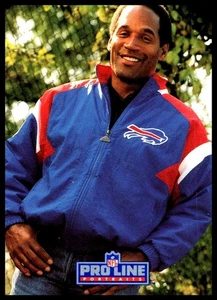 1991 Pro Line Portraits O.J. Simpson RB Bills NFL HOF Running Back Portrait Card - Picture 1 of 2