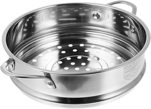 Vegetable Steamer Set 18Cm Steamer Basket Stainless Steel Steam Rack Trivet, Ste - Picture 1 of 9