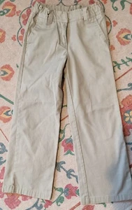 Youth Girls NAUTICA School Uniform Casual Khaki Pants Size 6 - Picture 1 of 4