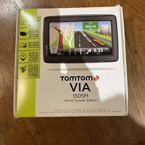 TomTom VIA 1505M 5 Inch Portable GPS world traveler Edition. - Picture 1 of 5