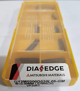 Inserto de corte MITSUBISHI GY2M0200D020L05-GM VP20RT 10 piezas - Imagen 1 de 4