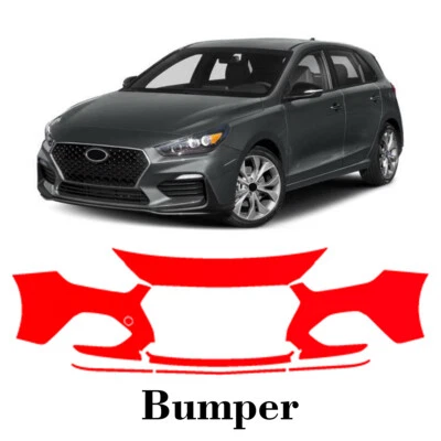 bumper PreCut PPF Paint Protection Film For Hyundai Elantra GT N-Line 2019-2020 - Image 1 of 4