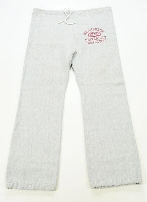 Pantalones de tejido inverso raros de colección Champion Washington University Wash U XL-64 años 80 XL Foto 1 de 4
