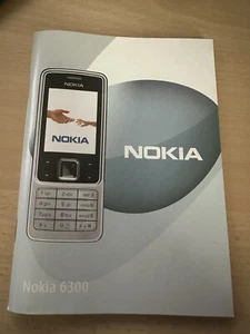 Vintage Nokia 6300 Printed User Guide Manual English Language Version - Zdjęcie 1 z 2