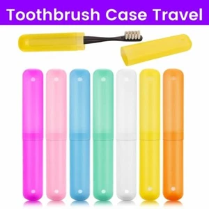 Portable Travel Camping Toothbrush Cover Brush Cap Case Set ( 1-5 Pack ) - Picture 1 of 11