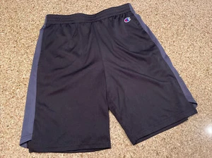 Champion Boy's Size XL Black w/ Gray Elastic Waist Basketball Shorts Hardly Worn - Picture 1 of 3