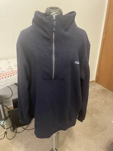 Patagonia Mens Fleece Pullover 1/2 Zip Navy Blue Size XL. - Picture 1 of 4