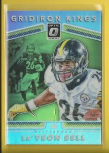 Le'Veon Bell 2017 Donruss Optic Gridiron Kings HOLO Karte Steelers New York Jets - Bild 1 von 2