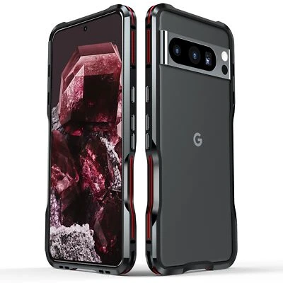 For Google Pixel 8 Pro LUPHIE Aluminium Metal Bumper Shockproof Case with Screws - Изображение 1 из 4