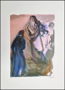 SALVADOR DALI * Divine Comedy * 70 x 50 cm * signed lithograph*limited # 121/500 - Picture 1 of 9