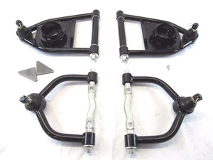 Mustang II 2 Tubular Control Arms Upper & Lower "Narrow'' Coil Spring Black - Picture 1 of 3