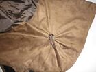 CARSTENS BROWN FAUX SUEDE MEDALLION SOUTHWESTERN (1) QUEEN BEDSKIRT 16"  