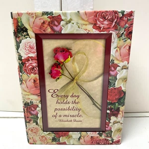 60 Photos Album Book Rose Flower w/ Poem by Elizabeth Davis God Miracle *6 x 4* - Picture 1 of 6