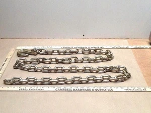 Auto Body Frame Machine Pull Chain 3/8" x 16' Grade 70 with 3/8" Grab Hook - Bild 1 von 3