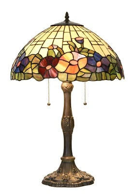 Glory Petal Tiffany Style Table Lamp (16 inch wide) - Image 1 of 4