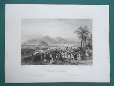 CHINA View of Nanking - 1841 Antique Print T. Allom