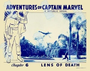 ADVENTURES OF CAPTAIN MARVEL 1941  CHAPTER 6 LENS OF DEATH 11 x 14  LOBBY CARD - Picture 1 of 1