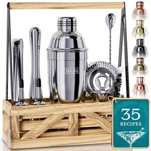Mixology Bartender Kit Bar Set | Martini Cocktail Shaker Set | Barware Mixing To - Picture 1 of 9