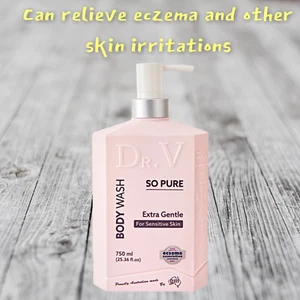 Dr. V Body Wash So Pure 750ml | Gentle Shower Gel Cream Help Eczema Irritation - Picture 1 of 5