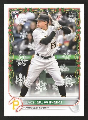 2022 Topps Holiday #HW103 Jack Suwinski RC Rookie Card Pittsburgh Pirates - Image 1 of 2
