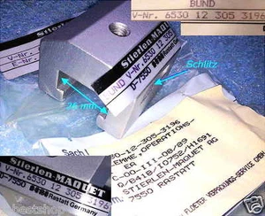 Schlitz Kloben Klemme OVP BW Feld Op Tisch Normschiene Maquet Field Table BUND Y - Bild 1 von 2