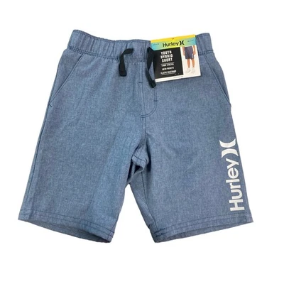 Hurley 男孩舒适 4 路弹力拉绳混合短裤 — 第 1/2 张图片