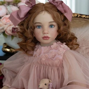 40inch Unassembled Reborn Doll Painted Kit Toddler Girl with Cloth Body DIY Gift - Picture 1 of 3