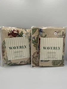 Waverly 2er Pack Ballon Volant 90x14" Townsend-Ecru Mehrfarbig Blumen NEU - Bild 1 von 8
