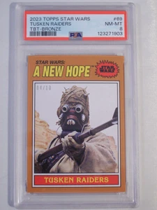2023 Topps Star Wars Throwback Thursday Tuskan Raider # 69 Low POP SP /10  PSA 8 - Picture 1 of 4