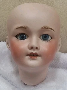 Antique SFBJ Jumeau FRENCH PARIS Bisque Doll Head Sleep Eyes Earrings Teeth 301 - Picture 1 of 15